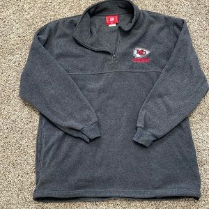 Chiefs quarter zip fleece sweatshirt men’s large